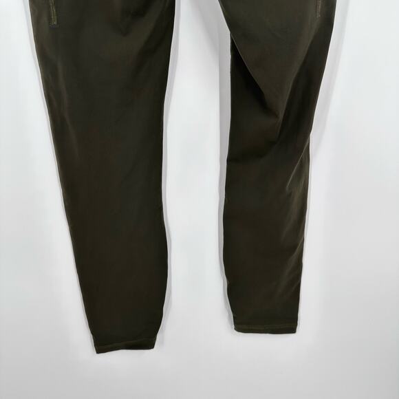 Lululemon Womens 6 Power Thru‎ Tight Legging Green Olive Pockets - Picture 10 of 12
